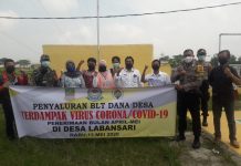 Pemdes Labansari Jadi Contoh Pelaksanaan pembagian BLT