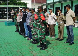 Antisipasi Pengamanan Pilkades Makodim 0509 Dan Poltres Metro Bekasi Gelar Pasukan
