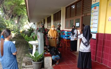 Upaya Tekan Angka Penyebaran Covid-19 Bati Bakti TNI dan Babinsa Terapkan PPKM