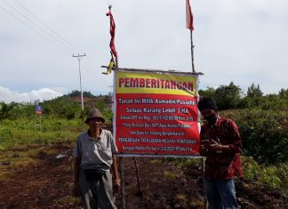 Pasudin,”Pihak Ahli Waris Pasang Plang Dengan Taati Peraturan”