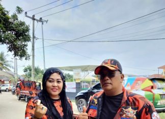 Miftahul Jannah S.pd, Srikandi PP Kab.Bekasi Terjun Langsung Bersama MPC, Kembali Salurkan Bansos
