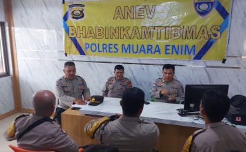 ANEV KINERJA SAT BINMAS POLRES MUARA ENIM KE POLSEK JAJARAN