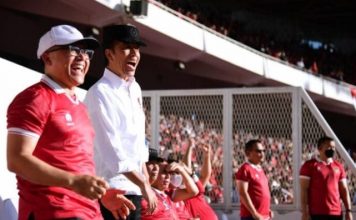 Skor Imbang, Presiden Jokowi Optimistis Timnas Miliki Kesempatan Besar di Semifinal Leg Kedua