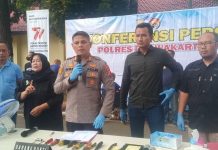 Kapolres Purwakarta Pimpin Langsung Press Release,Terkait Penangkapan Spesialis Pembobol Sekolah