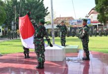 Upacara Bendera Hari Kesadaran Nasional Kodim 0726/Sukoharjo, Prajurit TNI tetap Jaga Netralitas