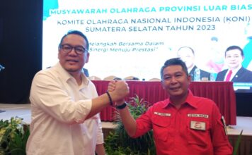 H. Yulian Gunhar SH. MH Resmi Jabat Ketua Umum KONI Sumsel 2023- 2027