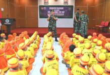 Keceriaan Anak-anak dari KB RA AL Mabrur Bendosari Outingclass di Makodim 0726/Sukoharjo