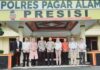 KAPOLRES PAGAR ALAM AKBP ERWIN ARAS GENDA SH. S.Ik.MT, TERIMA KUNJUNGAN BAWASLU KOTA PAGAR ALAM. Rabu (10/01/2024).