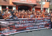 Jaga Kondusifitas, MPW Pemuda Pancasila Sumut Gelar Deklarasi Dukung Pemilu Damai 2024