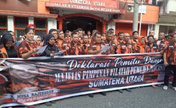 Jaga Kondusifitas, MPW Pemuda Pancasila Sumut Gelar Deklarasi Dukung Pemilu Damai 2024