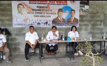 Gus Ali Bojonegoro Bersama Barisan Republik Deklarasi Dukung Prabowo