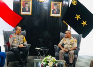 Kapolda Sumsel Rachmad Wibowo Terima Audiensi Kepala Badan Karantina Hewan, Ikan dan Tumbuhan