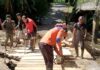 Pasca longsor di Desa Duda Timur, BPBD Karangasem Bangun Jembatan Darurat