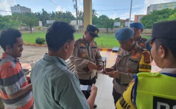 Judi Online Marak, Propam Polres Banyuasin Periksa HP Personil