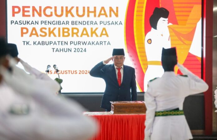 Penjabat Bupati Purwakarta Laksanakan Pengukuhan Paskibraka 2024