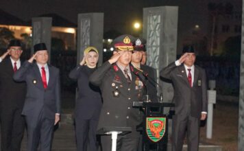 Kapolda Sumsel Irjen Pol A.Rachmad Wibowo,SIK Pimpin Apel Renungan Suci dalam Rangka Peringati Hari Kemerdekaan RI Ke 79