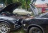 MOBIL DINAS PJ WALIKOTA PAGAR ALAM MOGOK DI DEPAN KANTOR KPUD PAGAR ALAM.