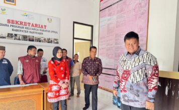 Sekda Banyuasin Sidak DiHari Pertama Masuk Kerja