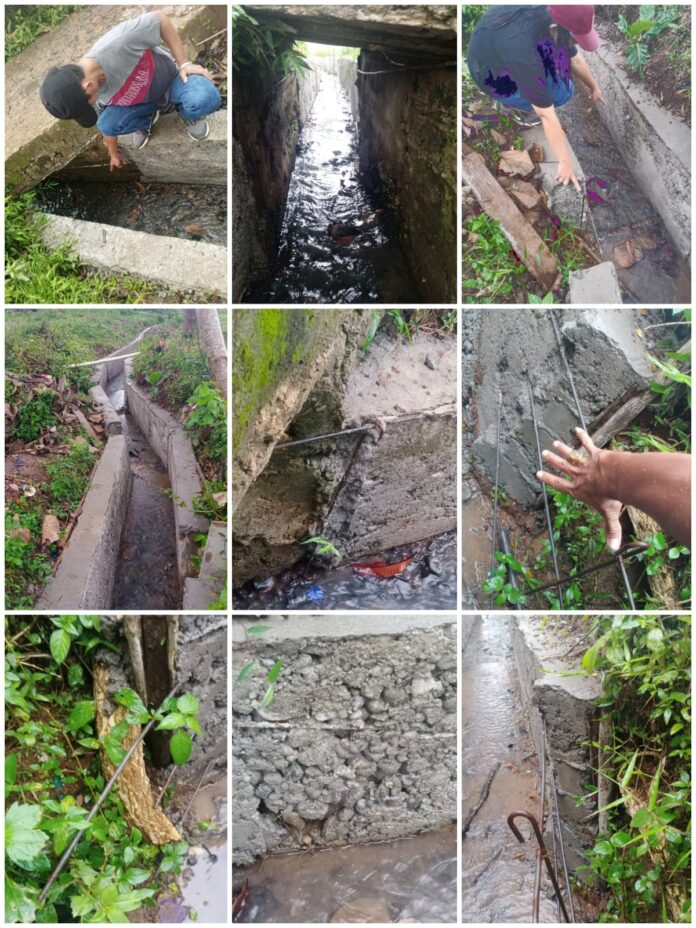 DI DUGA ASAL JADI SIRING IRIGASI SAWAH DESA JADIAN LAMA KEC MS TA 2024 LAHAT TERINDIKASI RUGIKAN NEGARA