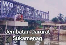Viral,,,Upah Tidak Dibayar Proyek Jembatan darurat Bailey Disetop Warga