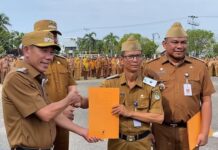 Pemkab Ketapang Gelar Apel Gabungan Seluruh ASN Dan Halalbihalal.