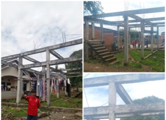 PEMBANGUNAN KANTOR DESA KARANG AGUNG KEC KOTA AGUNG LAHAT TA 2021 TERBENGKALAI TOTAL DIDUGA LADANG KORUPSI PJS KADES HERIANTO, SPD