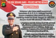 Polsek Serang Baru Berlakukan Rekayasa Lalu Lintas di Jl. K.H.R. Ma’mun Nawawi Mulai 28 Juli 2025