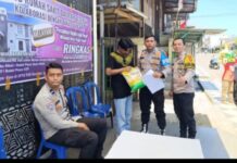 Bekerja sama dengan Bulog Polres Pagar Alam Salurkan Beras Murah Sphp 3 Ton Untuk Warga Pagar Alam