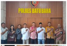 Kasat Intelkam Polres Batu Bara Menerima Audiensi KPU Batu Bara ,Dengan Polres Batu Bara