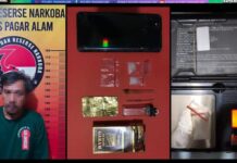 Satres Narkoba Polres Pagar Alam Tangkap Pengedar Shabu
