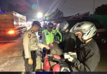 Polsek Cikarang Pusat Gelar Operasi Kejahatan Jalanan, Amankan Satu Motor Tanpa Dokumen