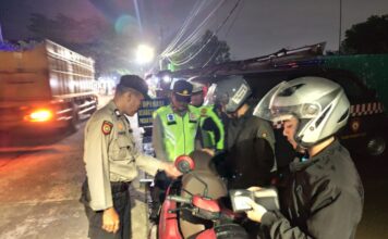 Polsek Cikarang Pusat Gelar Operasi Kejahatan Jalanan, Amankan Satu Motor Tanpa Dokumen
