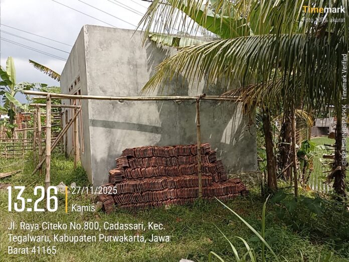 Pembagunan Posyandu Mangkrak Diduga Di Rampok PJS Cadas Sari Purwakarta Segara Tangkap