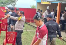 Tingkatkan Profesionalisme, Personil Polres Pagar Alam Gelar Uji Kemampuan Menembak