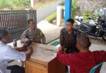 Bhabinkamtibmas Dempo Makmur Gencar Sambangi Warga, Sampaikan Himbauan Anti Premanisme dan Judi Online