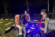 Patroli Presisi blusukan di Kawasan Gunung dan Pasar, Sat Samapta Polres Pagar Alam Sisir Tongkrongan Remaja hingga Minimarket.