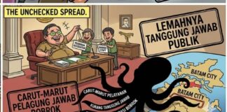 TAKUT HUJAN PERTANYAAN : Beralasan Sakit Kadikes Batam Tak Brani Datang