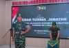 Pimpin Sertijab Danramil dan Perwira Staf, Dandim 0808/Blitar Tekankan Optimalisasi Kinerja Satuan