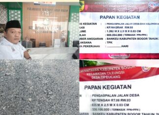 KCBI Bongkar Dugaan Mark-Up Proyek Jalan Desa Cipeucang, Kejari Bogor Didesak Bongkar Aktor dan Aliran Anggarannya