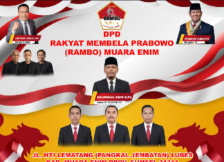 Pengukuhan Komitmen, DPD RAMBO Muara Enim Siap Kawal Visi dan Misi Presiden Prabowo Subianto