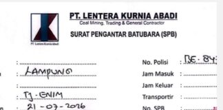 KCBI Sumsel Desak Polda Sikat Mafia Dokumen Batubara Ilegal, Dugaan Pencatutan Nama PT Lentera Kurnia Abadi dan PT Tubaba Jaya Putra Harus Diusut Tuntas