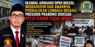 Skandal Arogansi DPRD Bekasi, Misbahudin dan Anaknya Permalukan Lembaga Negara, Presiden Prabowo Didesak Pecat Kader Cacat Moral