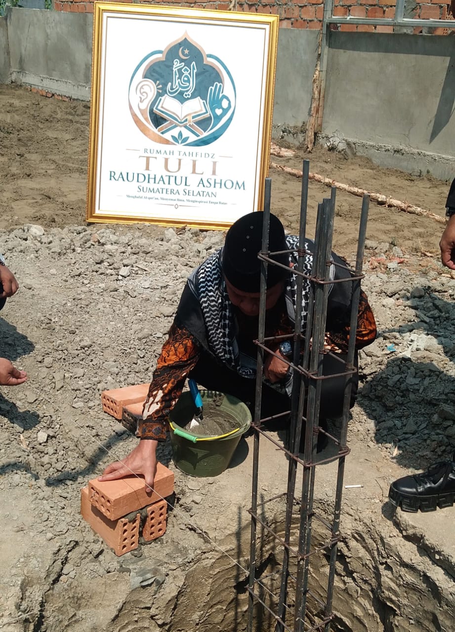 Privilege Palembang Bangun Rumah Tahfidz Khusus Tuli, Herman Deru Kita Bangga Punya SDM Muda Hebat