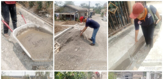 LANJUTAN REHAB DRAINASE DS MUARA SIBAN APBD TA 2026 DIDUGA PEMBESIAN TIDAK SESUAI SPEK MENGGUNAKAN SEMEN MURAH