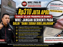 Rp310 Juta APBD Terkait Kejari Prabumulih Disorot, WRC: Jangan Berhenti pada Dalih “Dana Sudah Dibelanjakan”