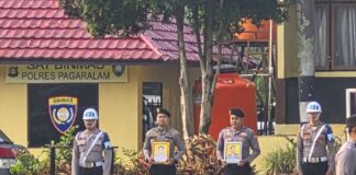 Langgar Disilpin dan Kode Etik,Dua Personel Polres Pagar Alam di PTDH.