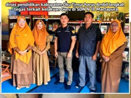 KASUS KEKERASAN TIGA SISWA SDN 18 MARTAPURA: ERI WIDOSEN DESAK DINAS PENDIDIKAN OKU TIMUR AMBIL LANGKAH TEGAS, JANGAN HANYA SELESAI DENGAN “SALING MEMAAFKAN”