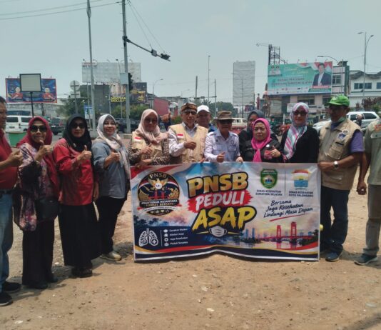 Dari Jalan Untuk Warga, PNSB Sumsel Bagikan 5.000 Masker Hadapi Dampak Kabut Asap