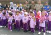 Pakai Mobil Patroli Satpol PP, Puluhan Anak TK Aisyiyah Bustanul Athfal Kunjungi Mako Damkarmat Medan
