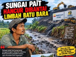 Sungai Pait Hancur Dibantai Limbah Batu Bara